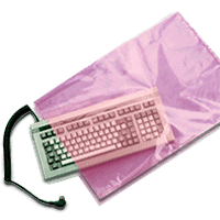 1000 Pack Pink 2 Mil 6 x 10 Inch Anti-Static Flat Poly Bags