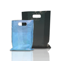 Color Merchandise Bags w/Die Cut Handles