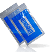 Blue Refrigerate Printed Bags