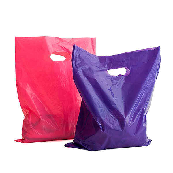 Color Merchandise Bags w/Die Cut Handles