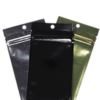 Flat Shiny Laminated Tamper-Evident Pouches with Hang Holes