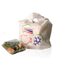 Printed Biodegradable Take Out Bags