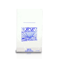 Printed Ice Bags on a Header for Ice Baggers