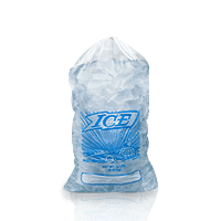 Printed Metallocene Ice Bags with Drawstring Closure