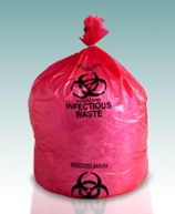 Red Biohazard Infectious Waste Liners